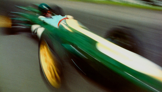 Jim Clark auf Lotus, Großer Preis von England, Silverstone 1963 © Horst H. Baumann