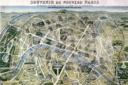 Map of Paris during the period of the 