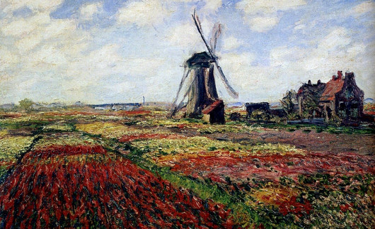Claude Monet. Tulip Fields With The Rijnsburg Windmill. 1886, Private collection