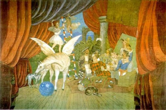 Пабло Пикассо. Занавес к балету «Парад». 1917. Париж, Центр Жоржа Помпиду