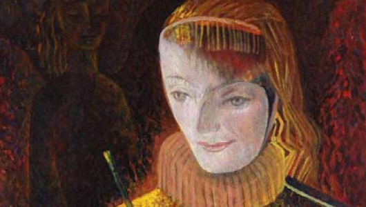 Алиса Порет. Автопортрет в маске, 1967. Музей искусств им. Ш. Амиранашвили Национального музея Грузии, Тбилиси (фрагмент)
