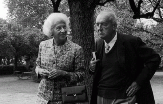 Владимир Набоков с женой Верой, 1967